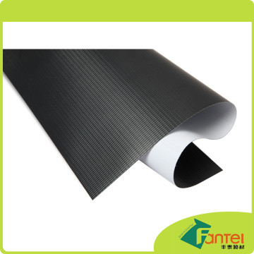 340gsm (10oz) 200D*300D 18*12 PVC White+Black Laminated Banner