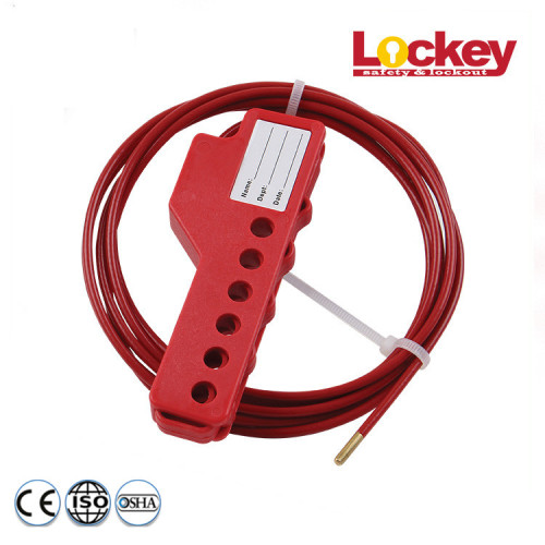 Verrouillage de câble en acier inoxydable Brady Lockout