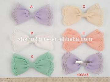 China manufacture First Grade neck bowknot for hair clip