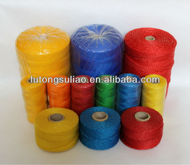 color 2.5MM Twisted polyethylene twine in spool