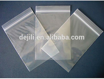 Resealable plastic bags