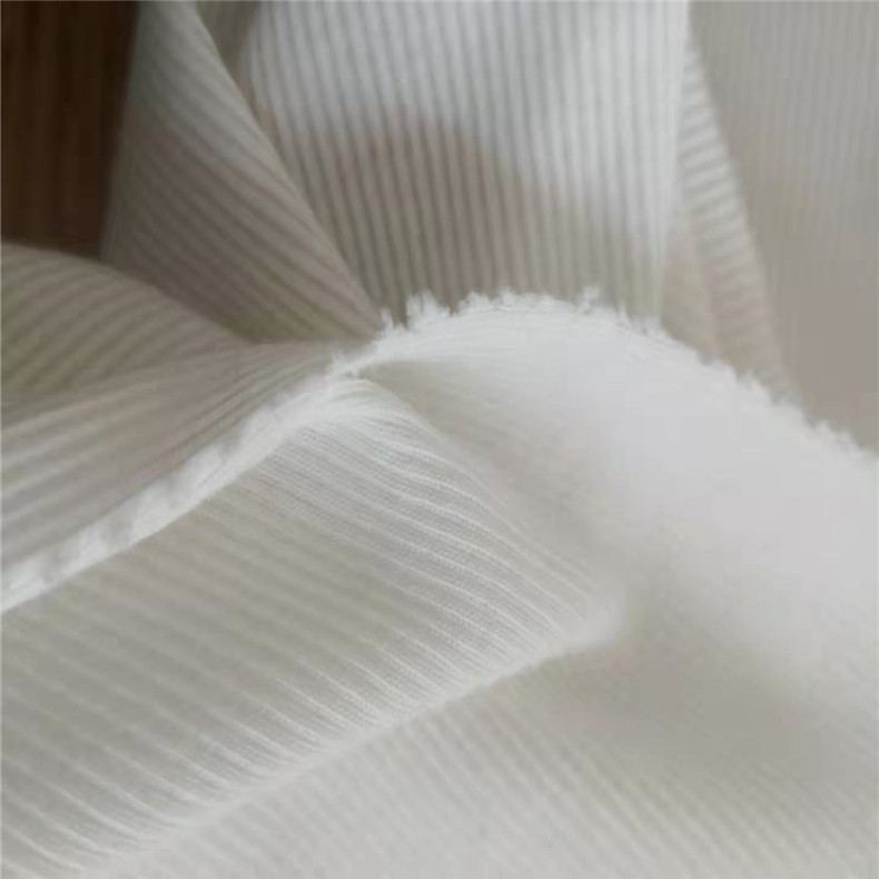21s 100% organic cotton knit 2x2 rib