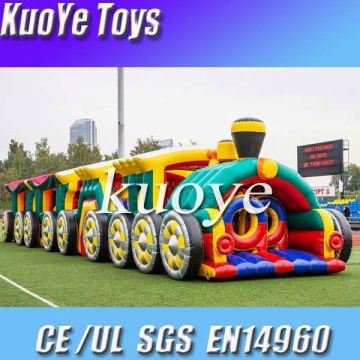 new design obstacle inflatable course with slide