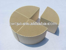 Honeycomb ceramic substrate for heat storages