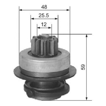 Bendix Starter Drive Gear for VW Jetta 54-9175 1006209710 132216 1.01.0579.0 1006209544 0001108094