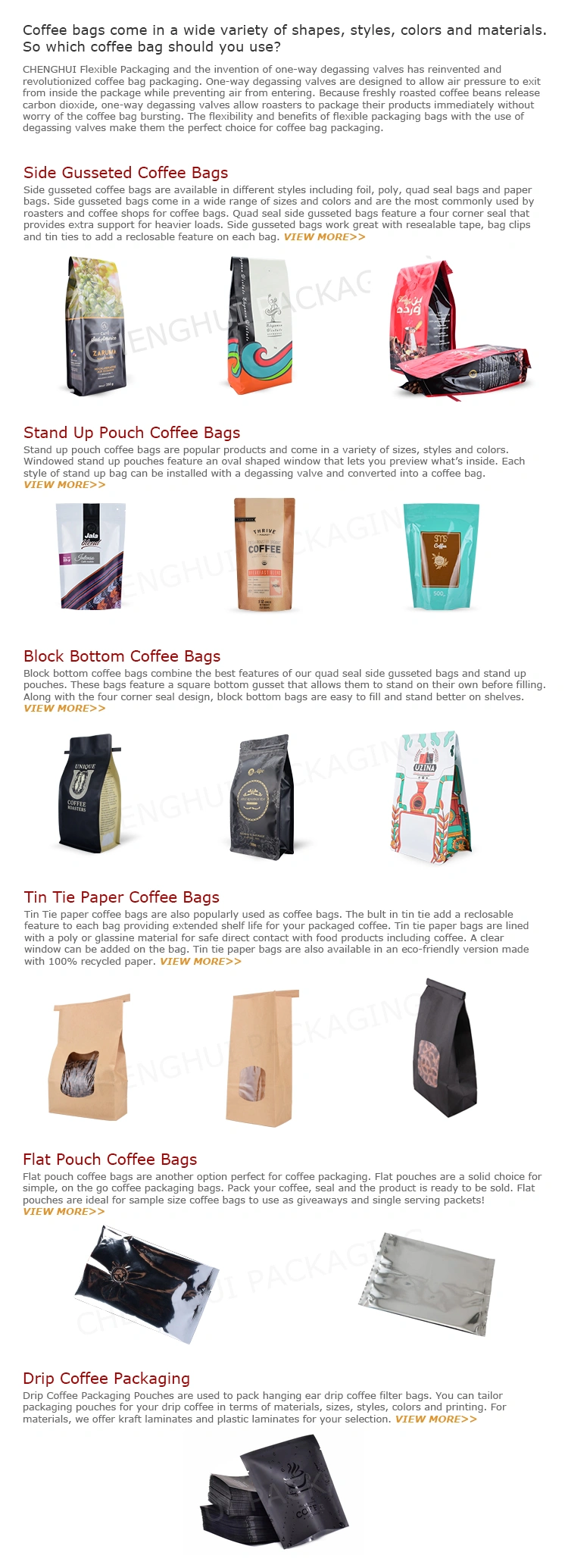 Biodegradable Sweets Food Plastic Packaging Pet Film Aluminum Foil Ziplock Plastic coffee Box Bag