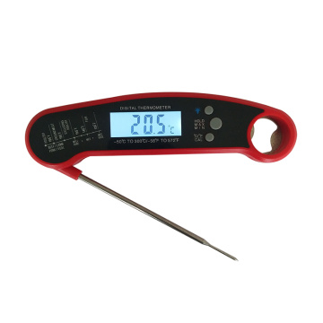 Waterproof Instant Read Digital Meat Thermometer with Bottle Opener for BBQ Grilling