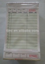 Guest check TM-G4797-3SP docket book invoice book order pads