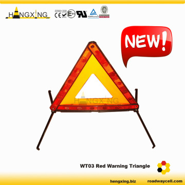 WT03 AS Red E Mark Foldable Warning Triangle