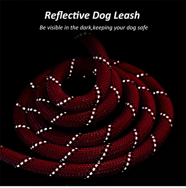 Heavy Duty Dog Leash with Two Handle Nylon Dog Leash