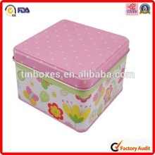 custom design new square candy japanese gift tin boxes