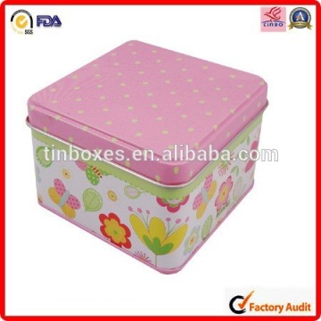 custom design new square candy japanese gift tin boxes