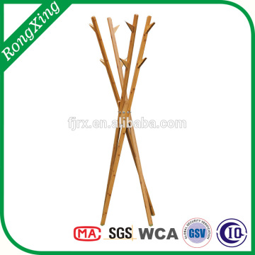 Bamboo coat tree,bamboo clothes rack,clothes tree