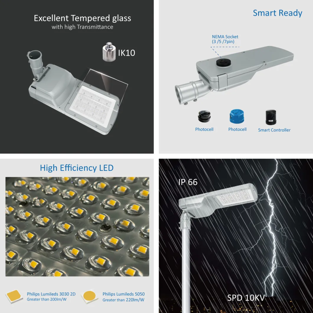 240W LED Street Light Professional Engineering Waterproof IP66 Highway Main Road Lighting