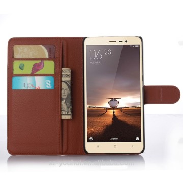 Hot selling pouch wallet case for xiaomi redmi note 3