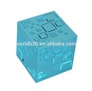 Portable Magic Cube Bluetooth Speakers,Wireless Stereo LED Light Magic Cube Speaker,Support TF Card FM Radio