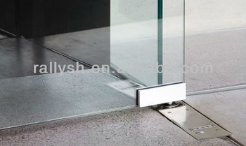 OFFICE decoration frameless sliding glass door fittings