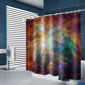 Galaxy Waterproof Shower Curtain Starry Sky Dreamy Bathroom Decor