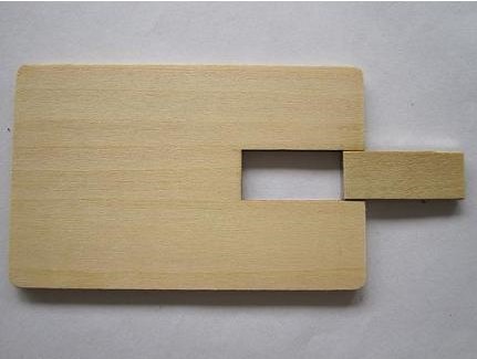 Wooden Card USB Flash Drive Full Capacity Card USB Flash Drive