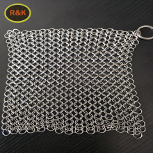 Chainmail Scrubber Chain Mail Cast Iron Skillet Cleaner