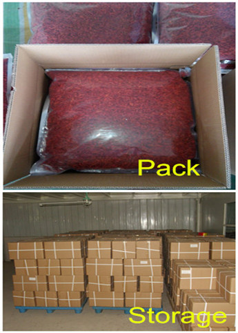 Goji berry pack storage