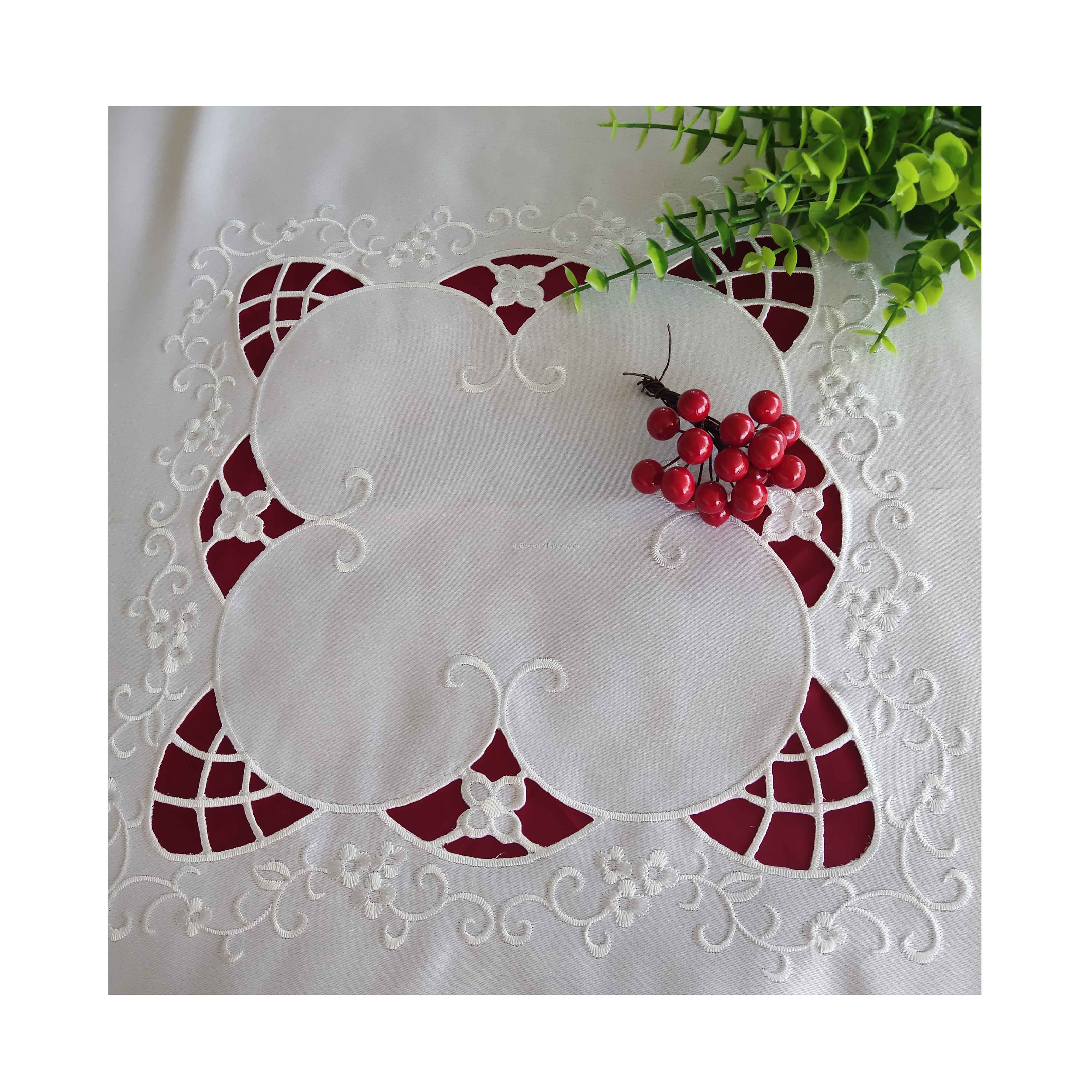 wholesale moroccan white plain fancy wedding table cloth