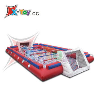 New design inflatable soap football field ,used football field equipment