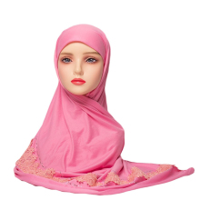 Custom Lace Flower Labuh Ethnic Scarves & Shawls for Muslim Women