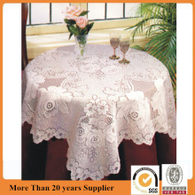round polyester jacquard lace table cloths 