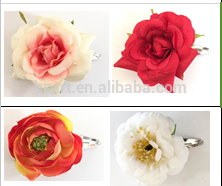 Fashion fabric flower hair clips