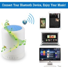 Wireless color changing bluetooth speaker lamp with fm radio