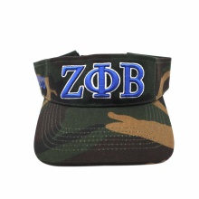 Custom Zeta Phi Beta Embroidered Women's Featherlite Visor