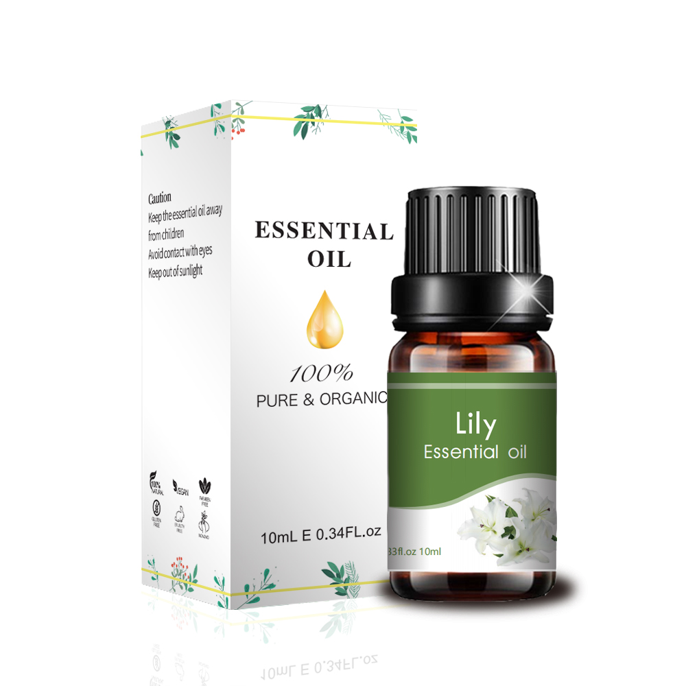 label pribadi kelas kosmetik berkualitas tinggi 10ml minyak lily