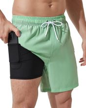 Swim shorts Stretch quick drying swim shorts zipper with pocket