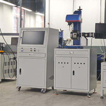 Split Flange Dot Peen Vertical Rotary Marking Machine