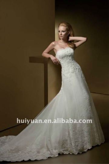 Newest white sexy spanish lace wedding dresses