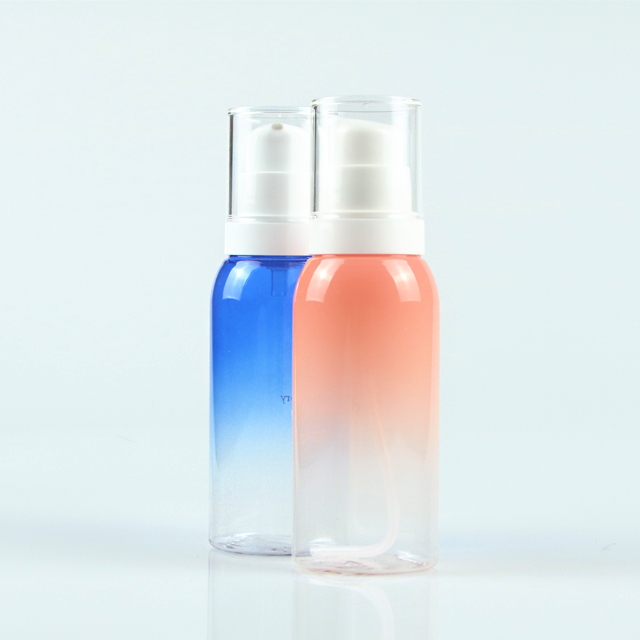 250 ml Geleidelijke kleurverandering plastic petg cosmetische lotion