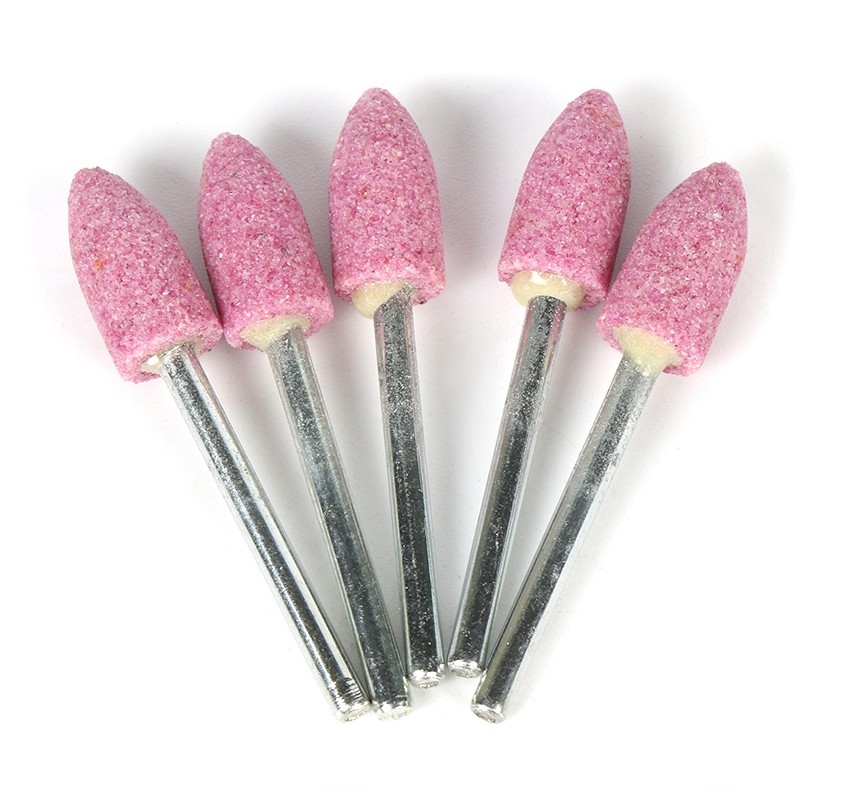 Bullet Sharp Aluminium Oxide Grinding Stone Burr Tips Heads For Rotary Tools