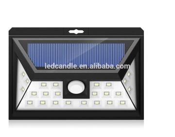 YIFAN 24Led waterproof motion solar powered led wall light