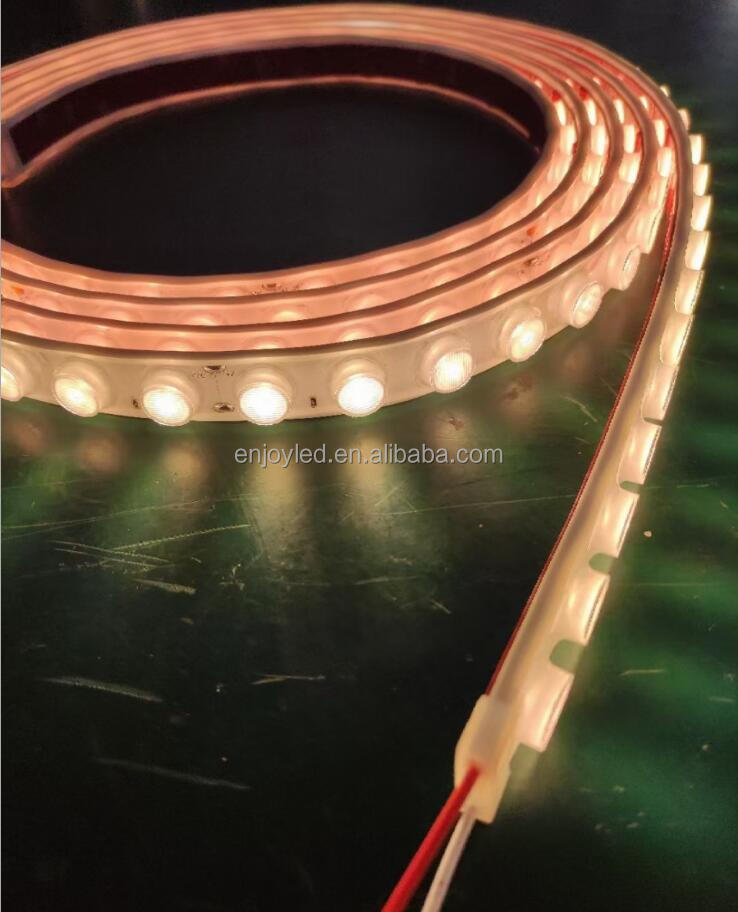 High power flexible wall washing waterproof lamp with low-voltage 24V lens 3030 bendable back lighting strip