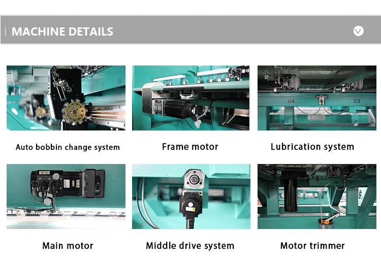 lejia Dahao cmputerized taping / coiling / ribbonembroidery machine 6heads for sale