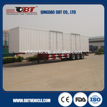 hot sale cargo box semi trailers