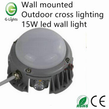 Wall mounted outdoor cross 15W led wall light
