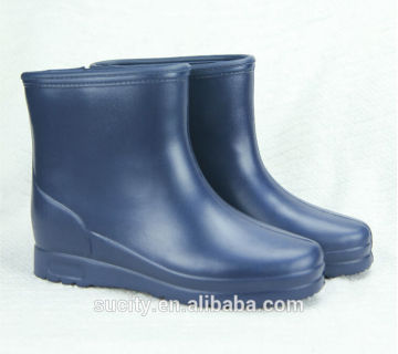 cute cheap clear color eva ankle rain boots