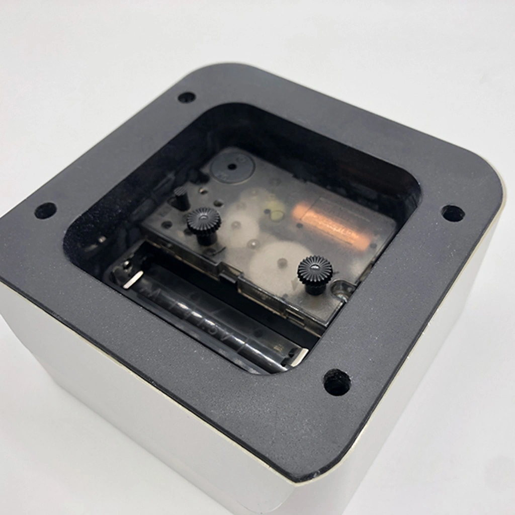 92X92mm Square White Desk Alarm Clock