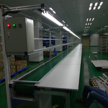 Mobile Assembly Line Conveyor System With Working Table