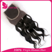 Brazilian hair bangs lace closure Cheap loose wave virgin human hair lace closure pieces