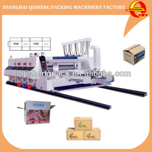 High speed feeding carton box flexo printing and slotting machine