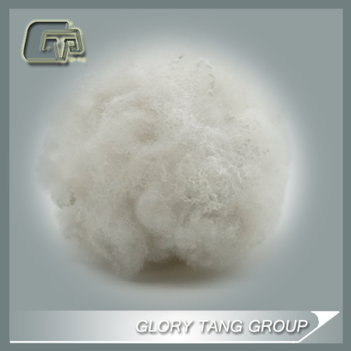 Grey color regenerated polyester fiber price 4D 51MM, Recycled