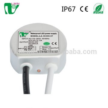 Round 20-36V 300mA 10w led driver circuit